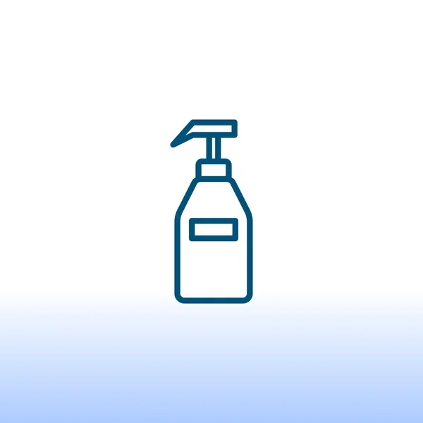 Gél, hab vagy folyékony szappan üveg ikon — Stock Vector