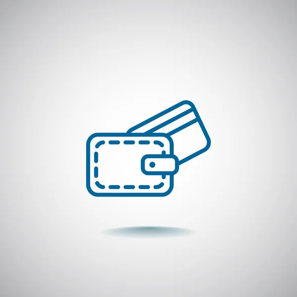 Peněženka s kreditní kartou — Stockový vektor