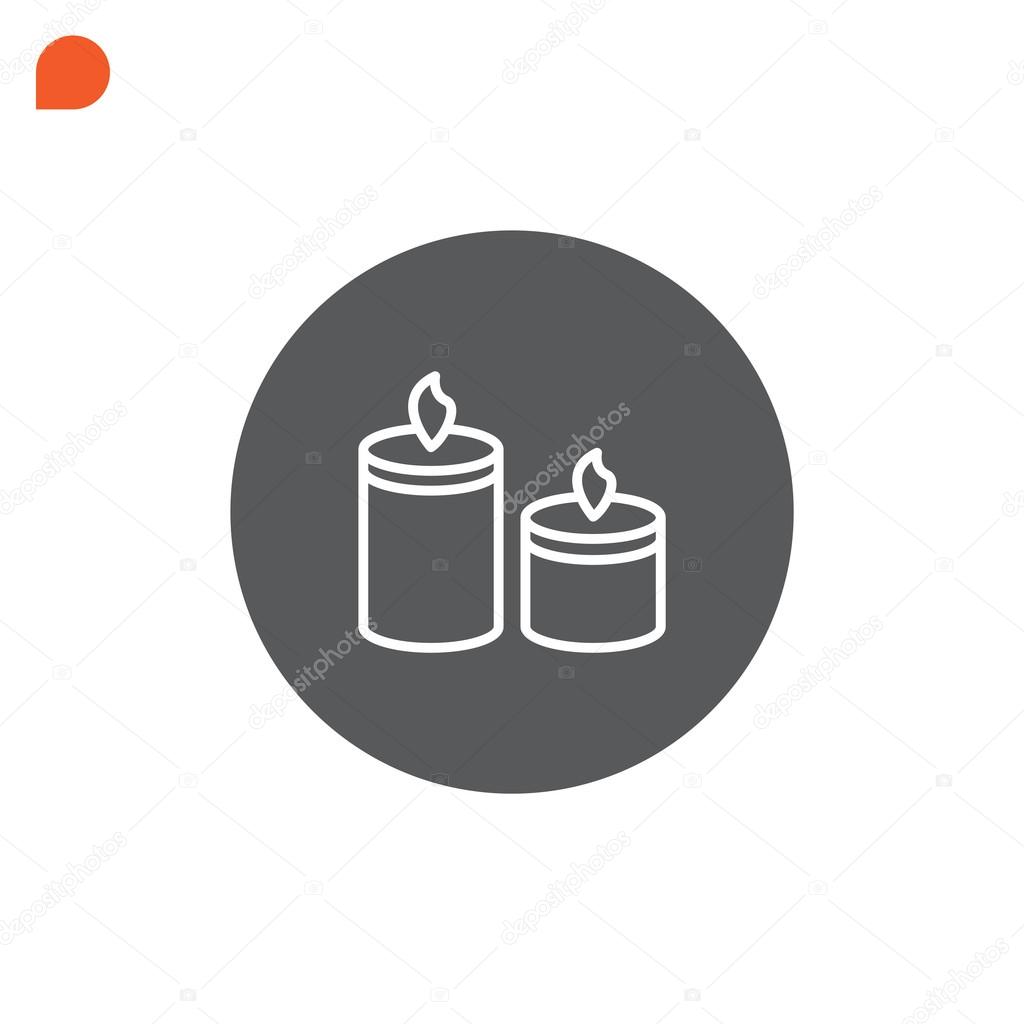design of Candle Icon
