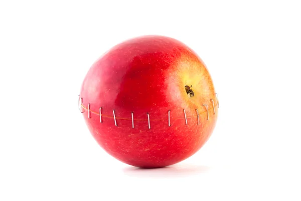 Pomme mûre rouge . — Photo
