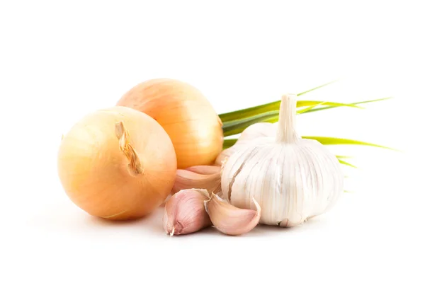 Die Zwiebel und der Knoblauch. — Stockfoto