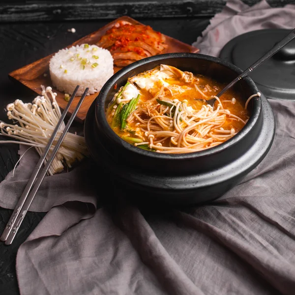 Korean hot soup — Stock Photo, Image