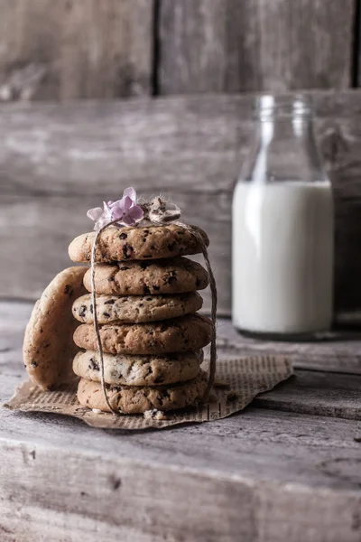 Ovesné vločky cookies čokoláda — Stock fotografie