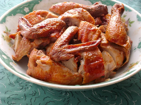 구운 닭고기와 젓가락 — 스톡 사진