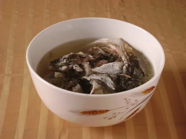 Chinese slow cooked fish soup — Stock Photo, Image