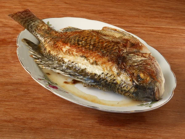 Grilled Japanese crucian carp seafood — Stock Photo, Image