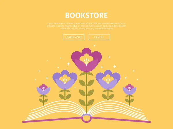 オンライン書店のショッピング — ストックベクタ