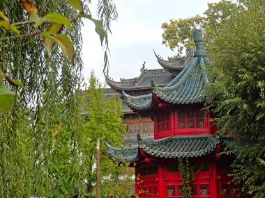 Pairi Daiza Hayvanat Bahçesi, Belçika - Temmuz 2023 - Muhteşem çeşitli hayvanlar (geyik, ayı, kurt, maymun, vs..).