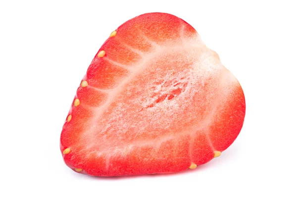 Sliced strawberry isolated — Stock Photo, Image