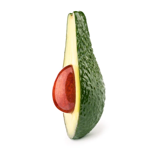 Авокадо з жирним каменем ізольовано — стокове фото
