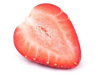 dilimlenmiş çilek izole