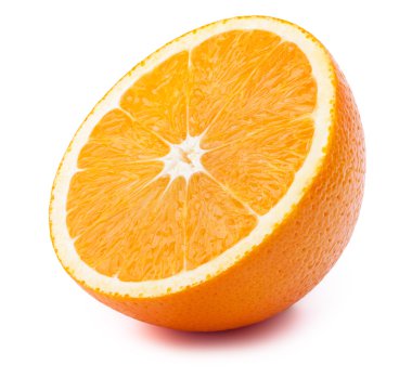 İzole turuncu yarısı