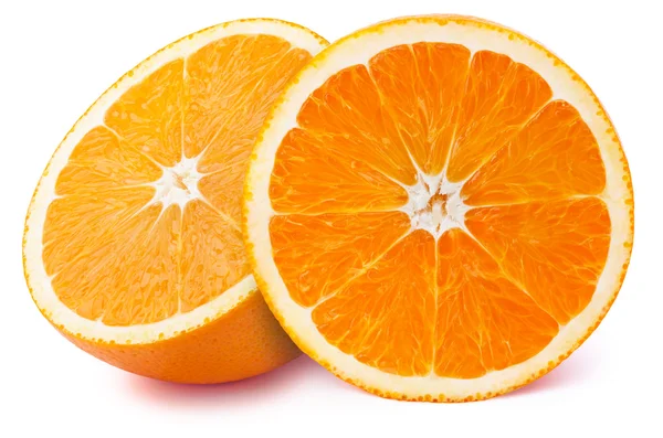 Mitades de naranja aisladas —  Fotos de Stock
