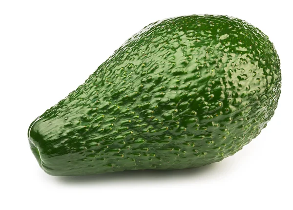 Zelené avokádo, samostatný — Stock fotografie