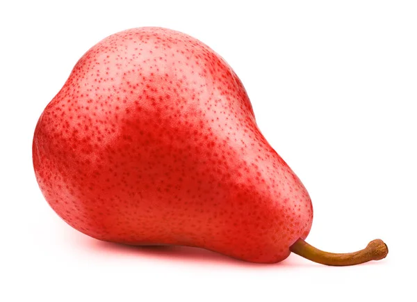 Fresh red pear isolated on white Stock Photo