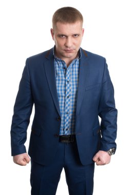 İki yumruk ile işadamı