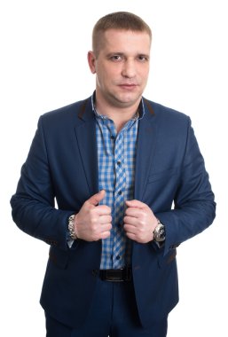 Başarılı iş adamı izole 