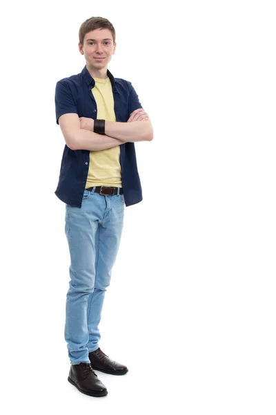 genç adam kollarını ile ayakta geçti 