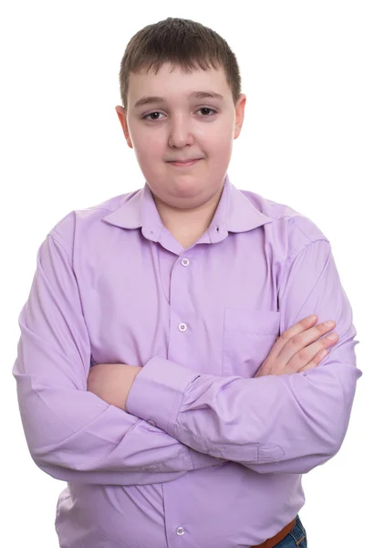 şişman bir çocuk portresi