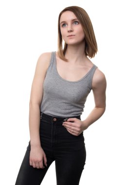 güzel kız düşünme