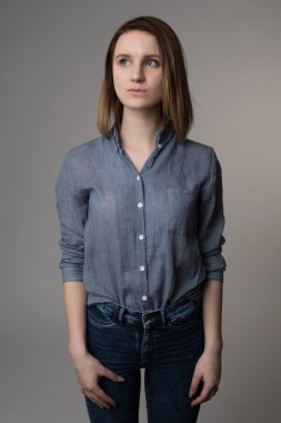 güzel kız düşünme