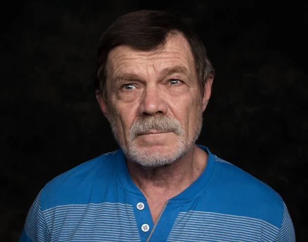 Closeup portrait of elderly man Stock Picture