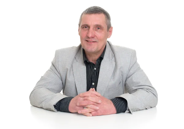 Kameraya bakarak başarılı olgun iş adamı  