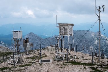meteo istasyon Julian A dağlarda Triglav Ulusal Park-