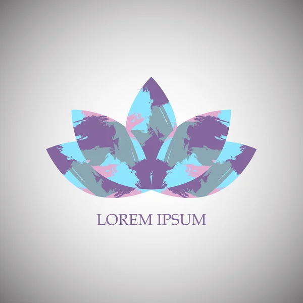 Lotus çiçeği. Çizilmiş fırça darbeleri düşündüm.