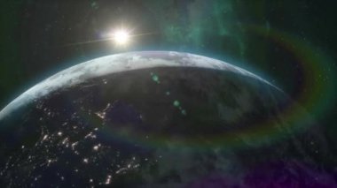 Güzel yeryüzü gün doğumu