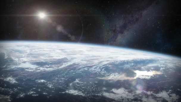 Erde aus dem Orbit — Stockvideo