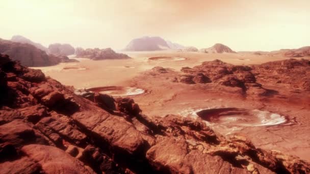 Martian landskap två — Stockvideo