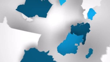 Brezilya Eyaletlerinin Canlandırılmış Haritası