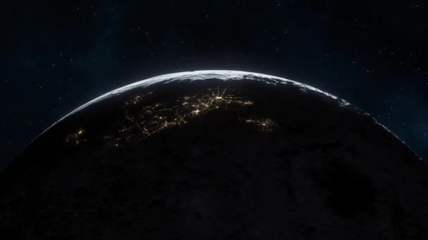 Місяць Майбутнього Закрити — стокове відео