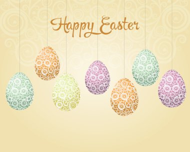 Yumurtalı paskalya arkaplanı