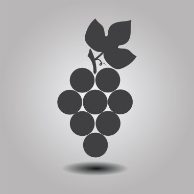 üzüm simgesi. Vektör çizim.