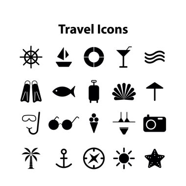 Simgeler vektör toplama seyahat tarih Çrş