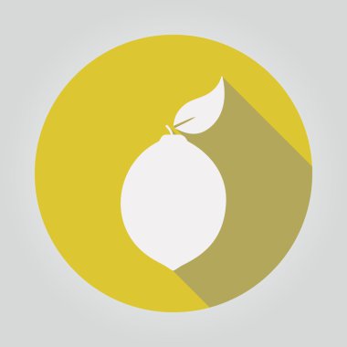 Limon modern düz simgesi 