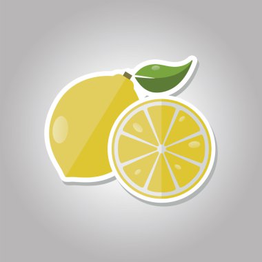 limon çıkartma. Vektör çizim.
