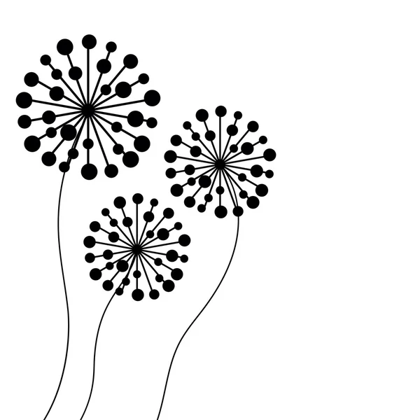 Carte d'invitation avec fond floral abstrait — Image vectorielle