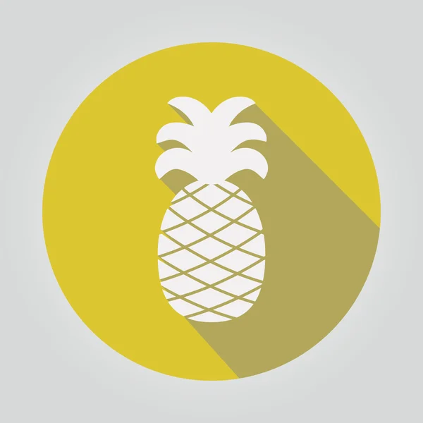 Ananas - icône vectorielle — Image vectorielle