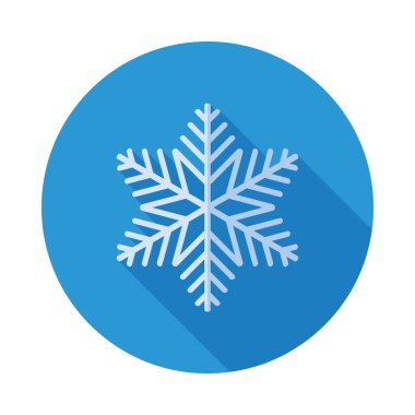 Uzun gölge ile kar simgesi