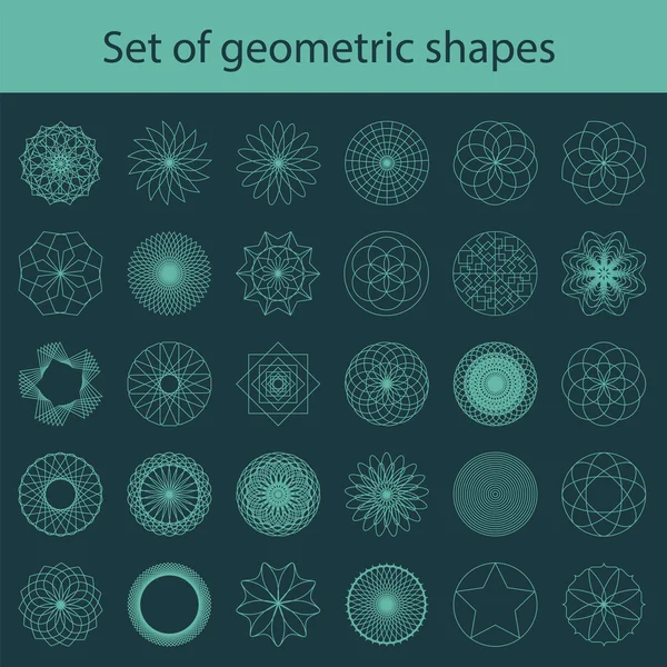 Geometrik şekiller kümesi.