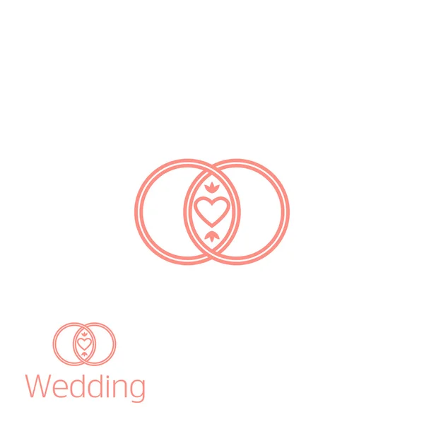 Logo mariage événement — Image vectorielle