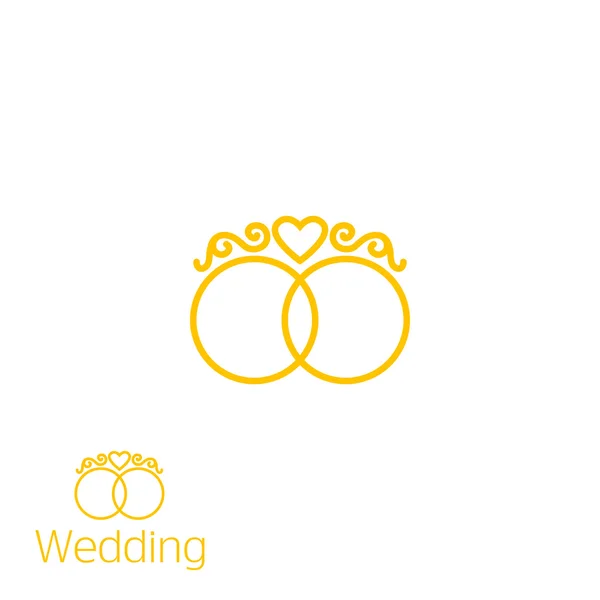 Логотип свадьбы — стоковый вектор