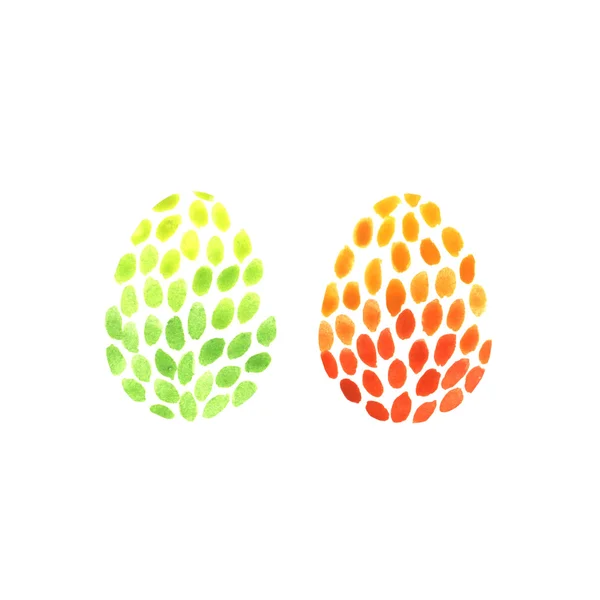 Watercolor Easter eggs — Stock Photo, Image