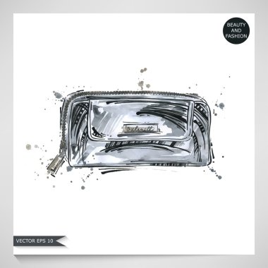 Kadın Çantalar suluboya çizimi.