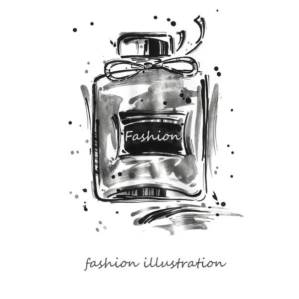 Fashion illustration. Perfume. — Stock Photo, Image