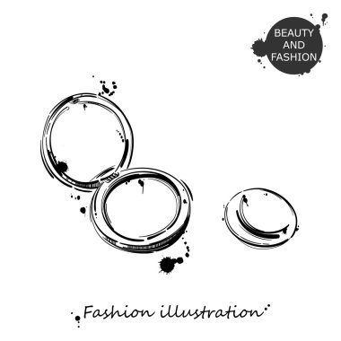 Bir toz vektör Illustration. Moda illüstrasyon.