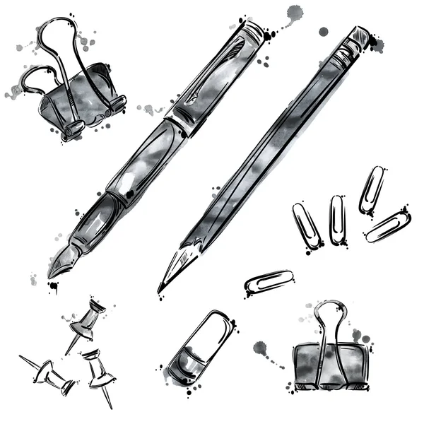 Ensemble d'outils vectoriels. Isoler sur fond blanc . — Image vectorielle